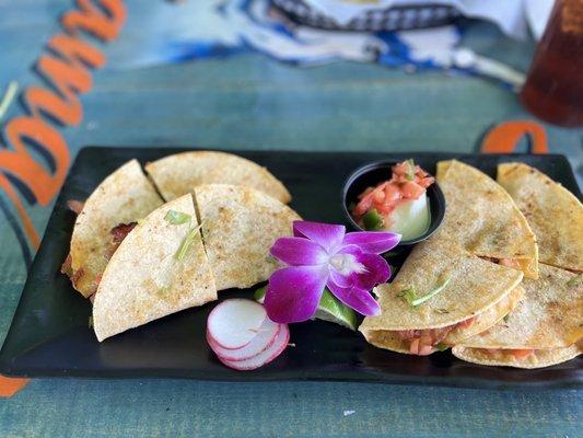 Corn tortillas quesadilla