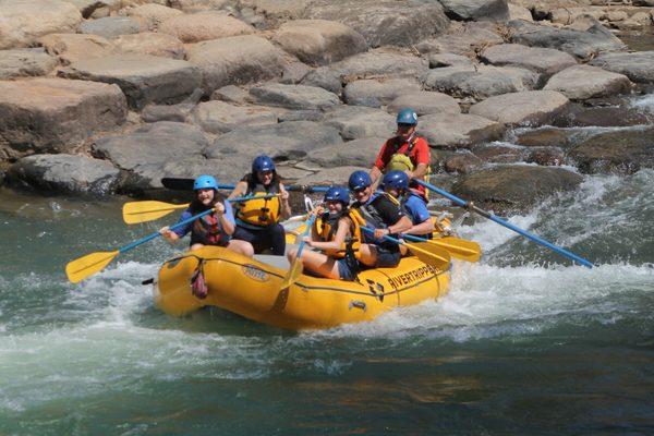 Whitewater rafting