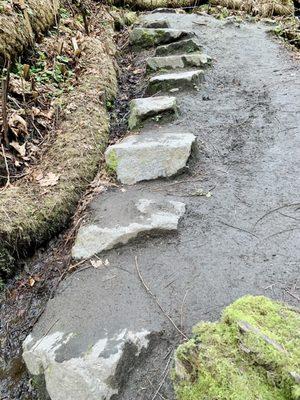 Rock stairs