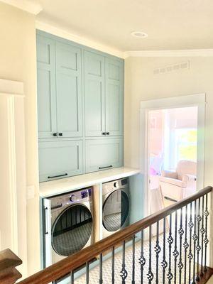 After laundry closet remodel!