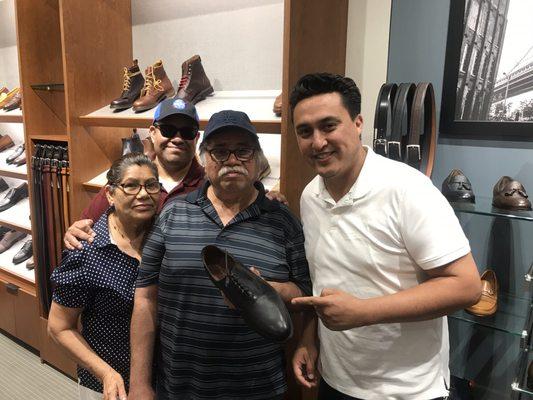 The Vargas family who introduced me to Allen Edmonds, Alfred is an expert and Guru when it comes to shoes.