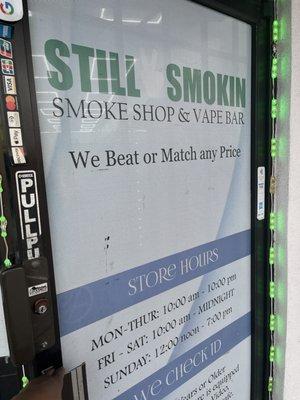 Still smoking smoke shop is the TRUTH.