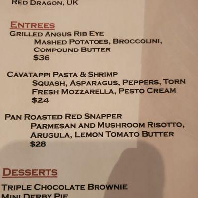 Entree specials