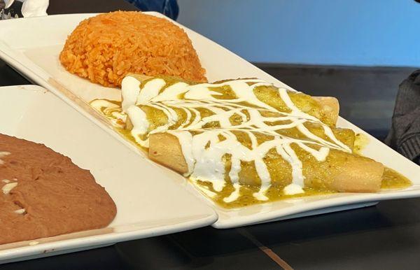 Enchiladas verde