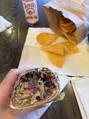 Burrito & Chips & Salsa (6 oz.)