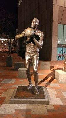 Bill Russell Memorial next to Boston's City Hall