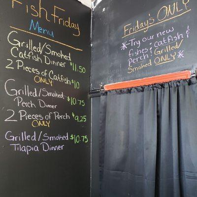 Fish Friday
*Grilled/Smoked Fish only*