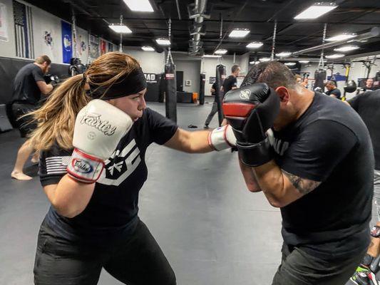 Boxing rounds in Krav Maga!