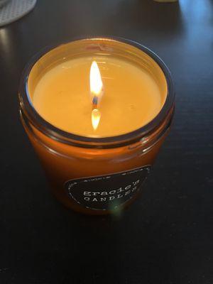 Our premium soy and beeswax candles use premium fragrances and essential oils.