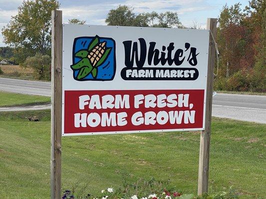 Look for the welcoming sign. Just drive in and enjoy the freshness.