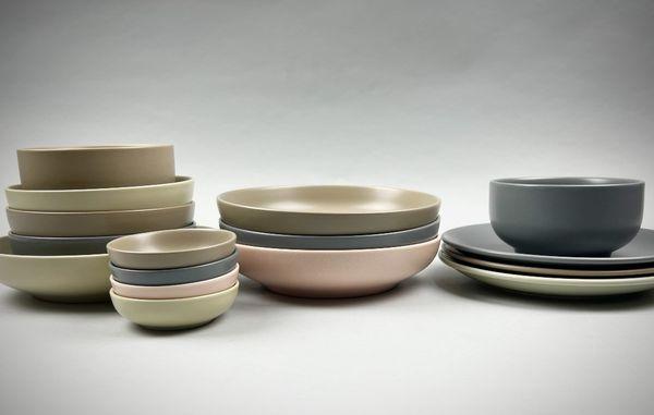 Our own Bowery Matte Neutral ceramic dinnerware are now all available at our Manhattan store!!  New items are coming more!