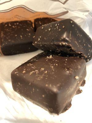 Sea Salt Caramel Dark Chocolate!