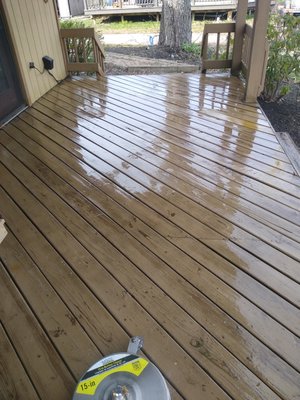 After deck wash !!