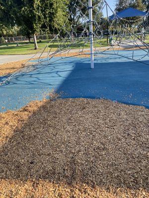 Giant web the kids love to climb