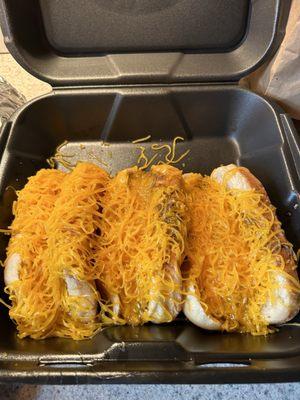 To go cheese coneys