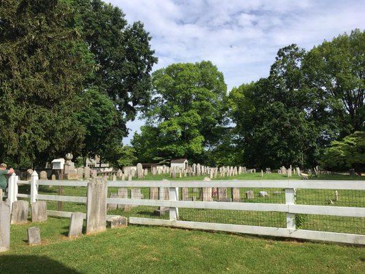 Oldest part of the cemetery- older than the USA