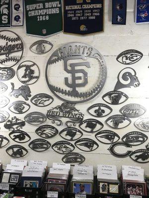 Every single team you can imagine iron work. Great iron work magnets for $5.