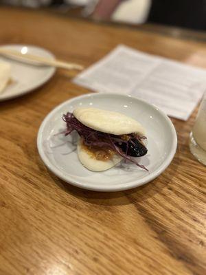 Fried eggplant bun