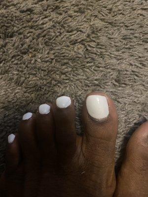 Allegedly a pedicure with fresh gel polish