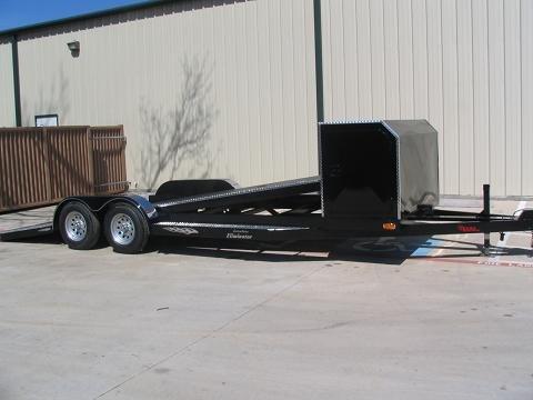 Tilt bed car trailers