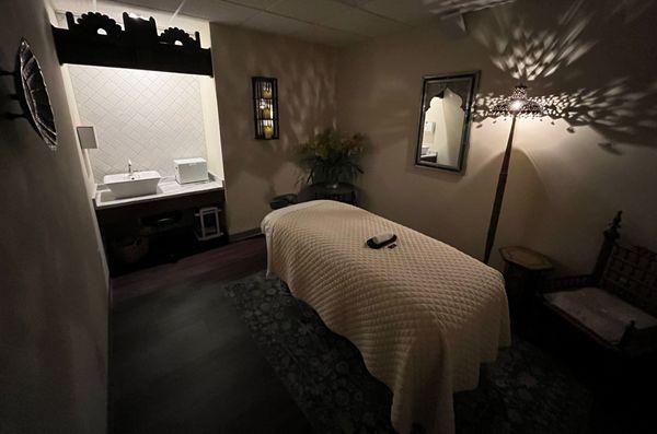 Massage room at Well Into Life Massage & Skincare