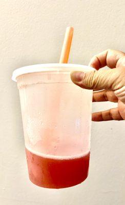 A whole quart of watermelon  juice. $7