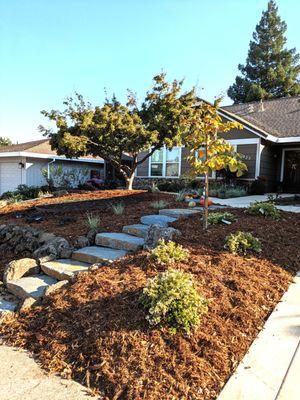 Post-installation stone steps