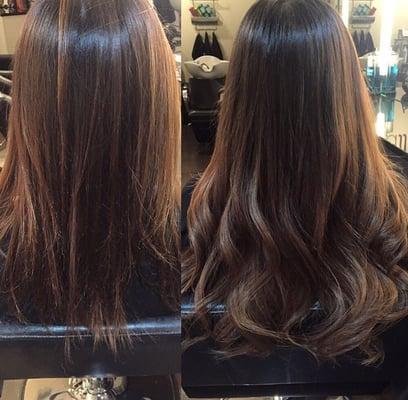 A full head of hair extensions to add length and volume!