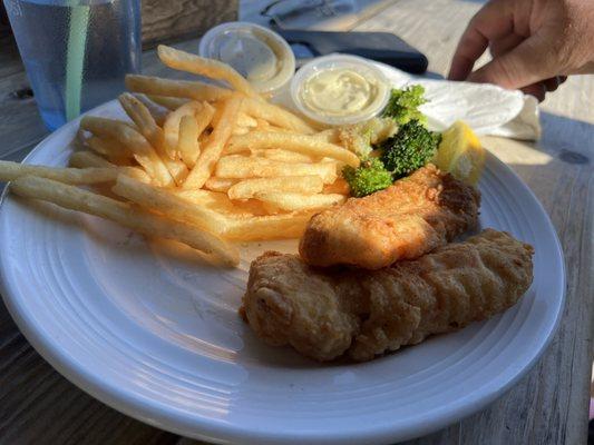 Fish 'n' Chips, Fries, and Coleslaw