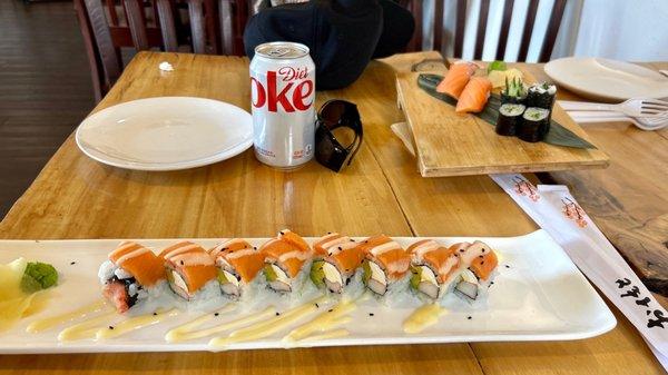 Polar Bear Special Roll with Diet Coke