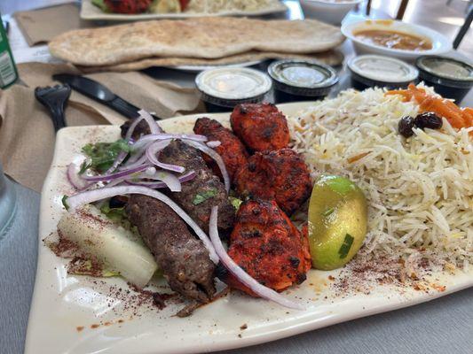 Combo Chicken and Ground Beef Kabob