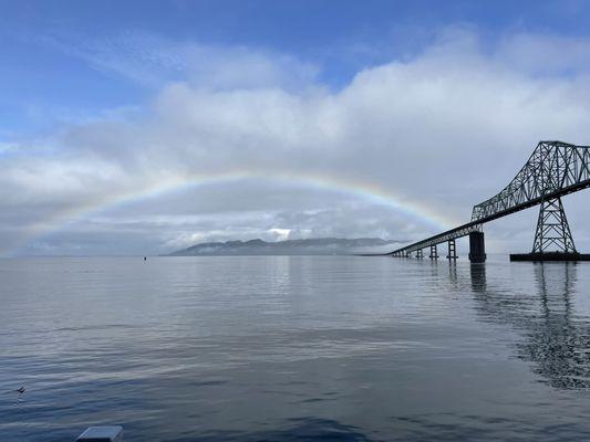 Rainbow - picture taken from room.