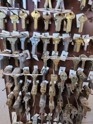 Older key blanks available, for duplication.