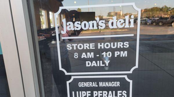 Store hours. April, 2023