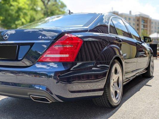 Paint correction and ceramic coating on a 2013 Mercedes S550