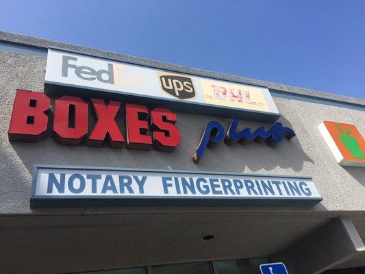 I use them for shipping but apparently they do fingerprinting a notary as well