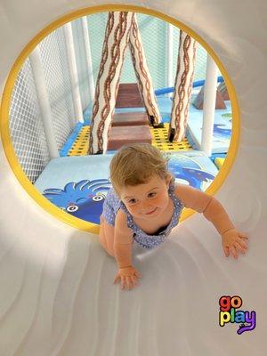 indoor playground ocean zone tunnel and slides with soft play areas for toddlers, ball pit, and more at goplay rhode island