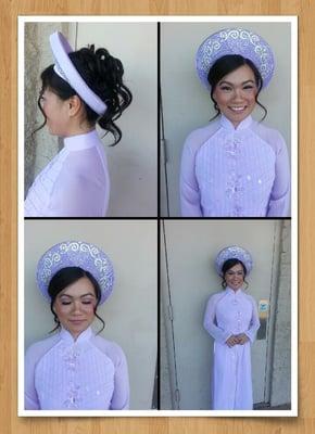 Bridal updo n make up by Uyen