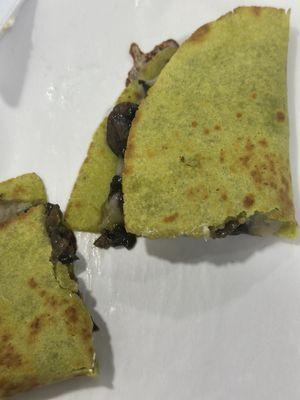 Mushroom quesadilla