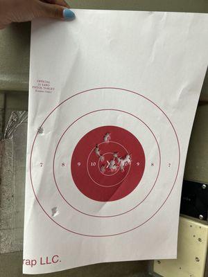 Target practice with gun 1