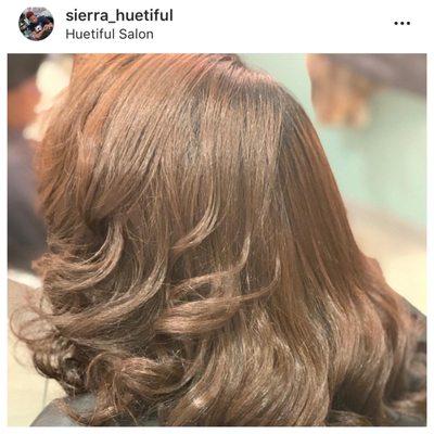 View our stylists' Style Gallery on Instagram. Huetiful Blowout / Silk Press.