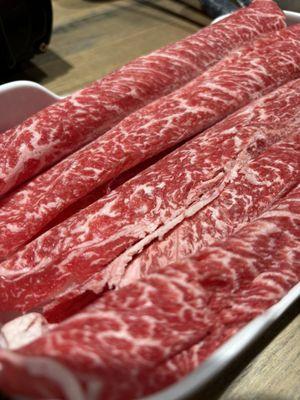 Sliced Australian M9 and Wagyu Beef(Raw Meat) 1 lb/M91-1.5mm () 1