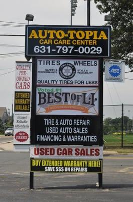 Auto-Topia "Voted Best of Long Island" Congratulations!