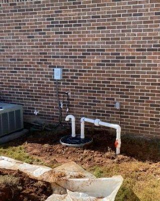 J Henry Plumbing, LLC field line installed