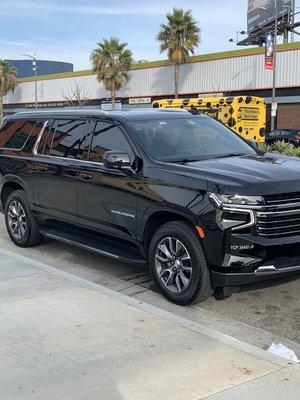 New Chevy Suburban. Best way to travel!