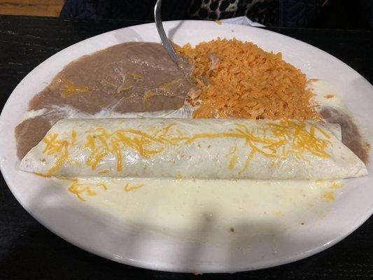 Burrito dinner