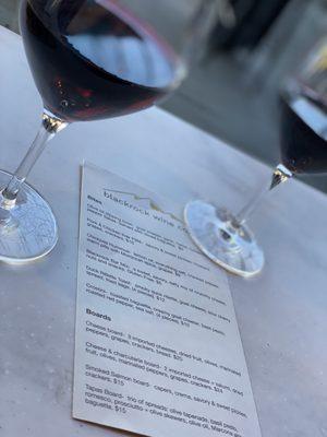 Wine/menu