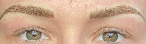 After micro blading