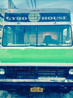 Front view of The GyroHouse NYC food truck to look out for!