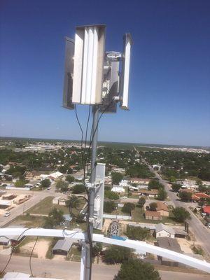 Big Lake, Texas water tower antenna